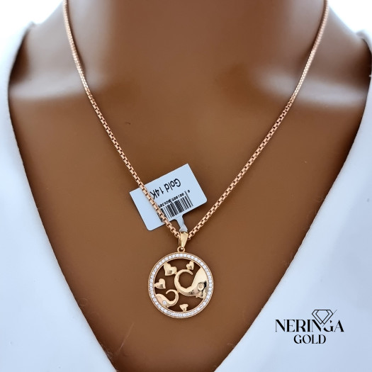 Rose gold pendant #66377