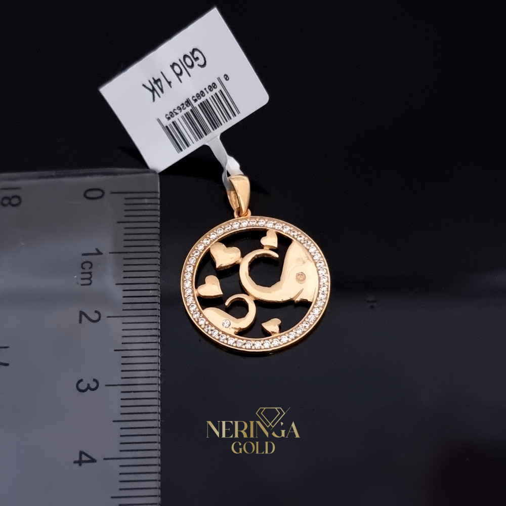 Rose gold pendant #66377