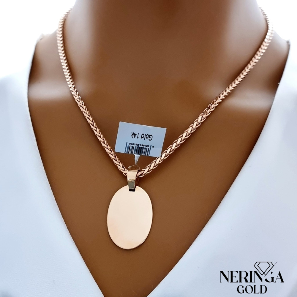 Rose gold plate pendant #66433