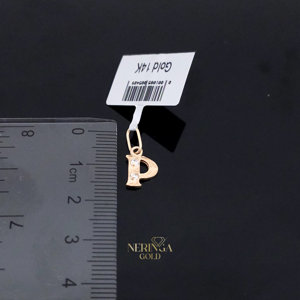 Rose gold letter pendant #66507