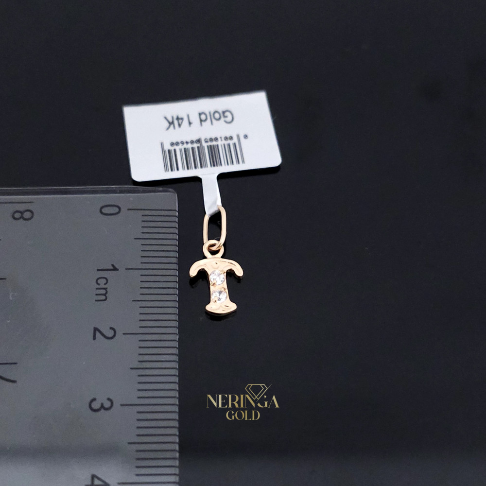 Rose gold letter pendant #66508
