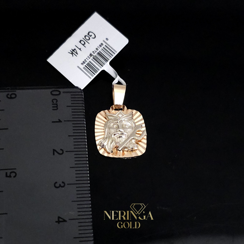 White rose gold zodiac sign pendant #66465