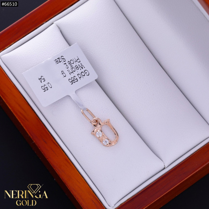 Rose gold letter pendant #66510 Rose gold letter pendant #66510