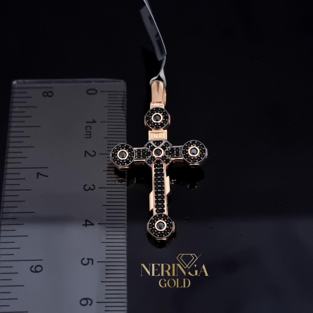 Rose gold cross pendant #67211