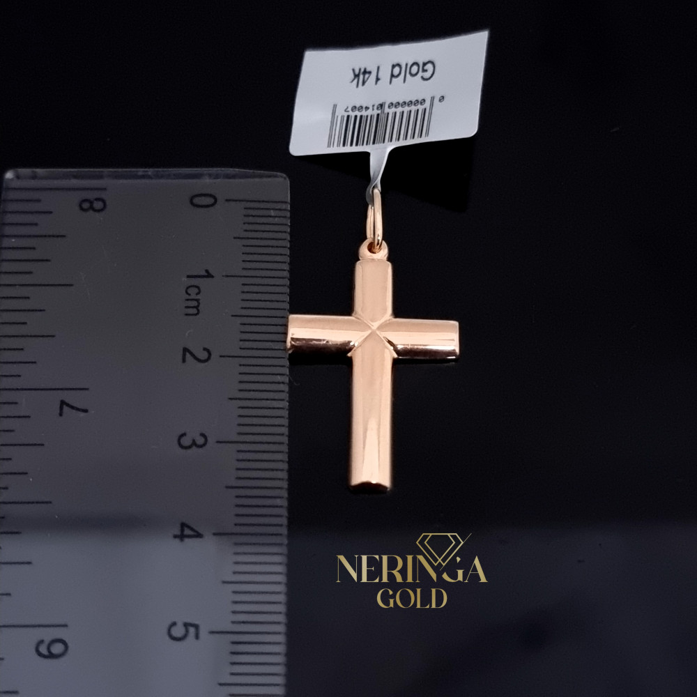 Rose gold cross pendant #67207