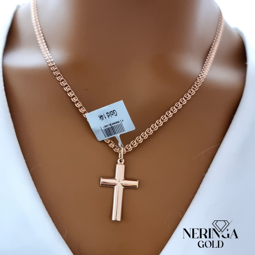 Rose gold cross pendant #67207