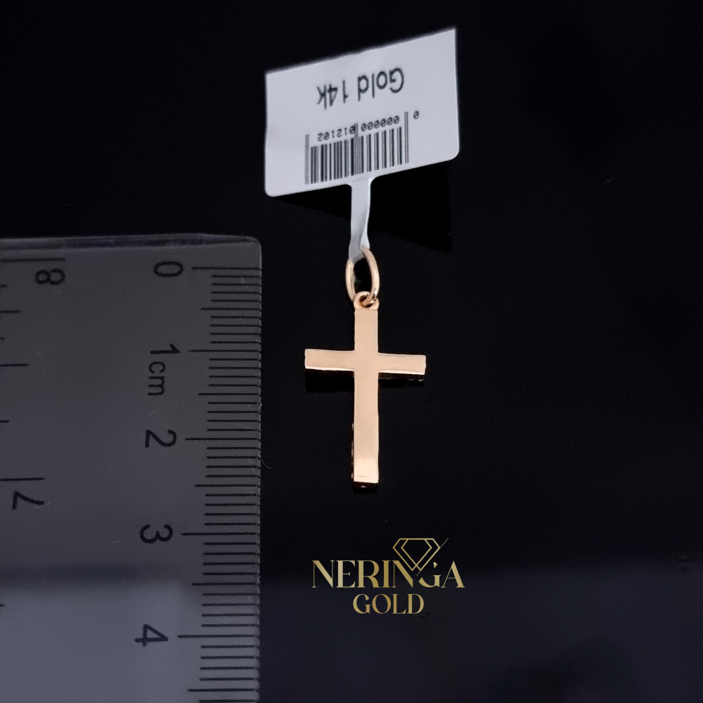Rose gold cross pendant #67209