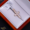 White rose gold cross pendant #67205