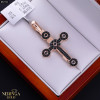Rose gold cross pendant #67211