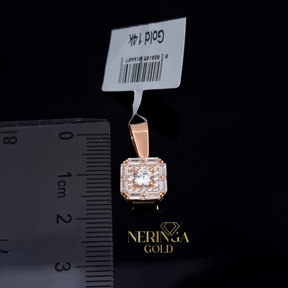 Rose gold pendant #67322