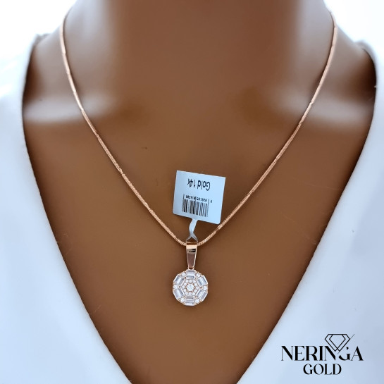 Rose gold pendant #67323