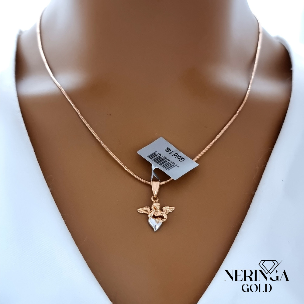 Rose gold heart pendant #67325