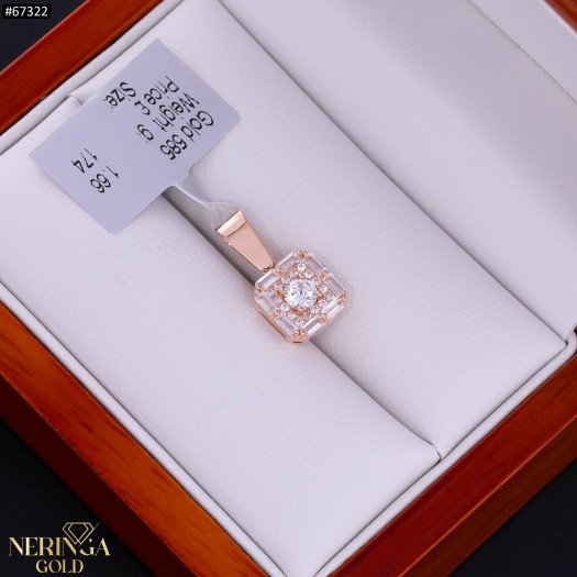 Rose gold pendant #67322