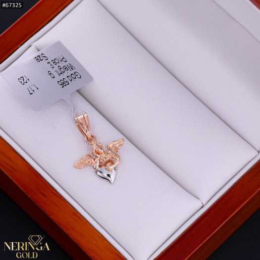 Rose gold heart pendant #67325