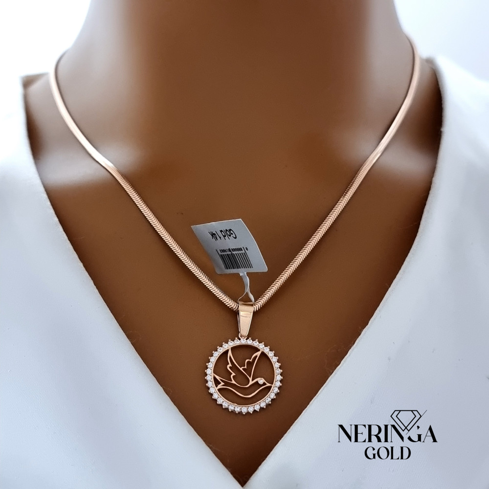 Rose gold pendant #67567