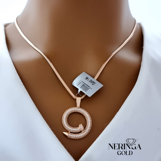 Rose gold pendant #67568