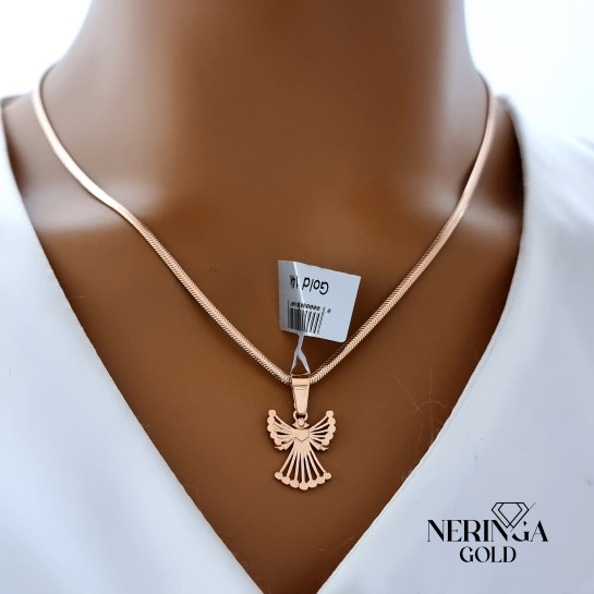 Rose gold angel pendant #67577