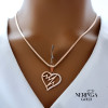Rose gold heart pendant #67579