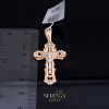 White rose gold cross pendant #67586