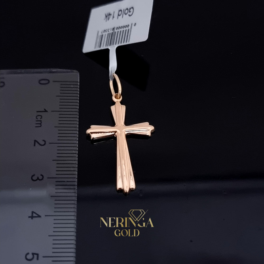 Rose gold cross pendant #67589