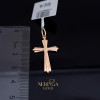 Rose gold cross pendant #67589