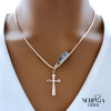 Rose gold cross pendant #67589