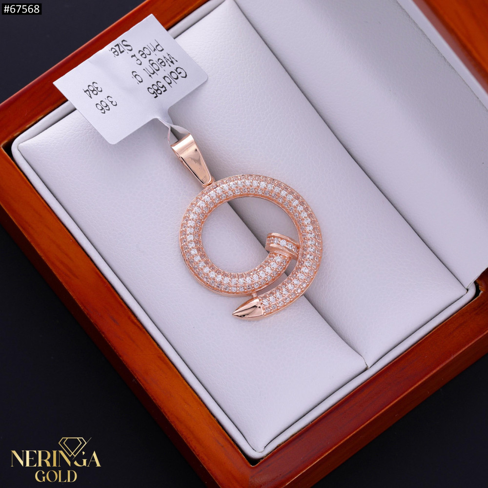 Rose gold pendant #67568