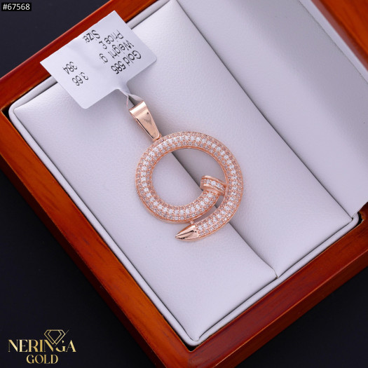 Rose gold pendant #67568