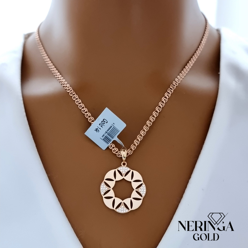 Rose gold pendant #67677