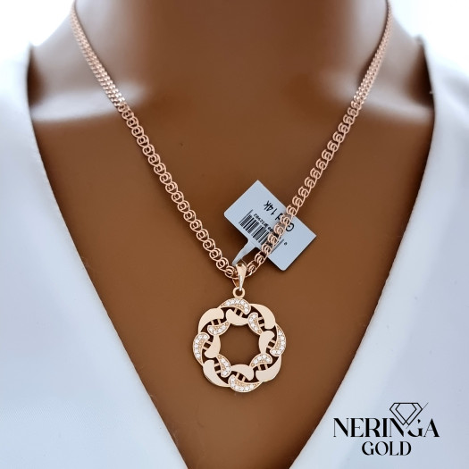 Rose gold pendant #67679