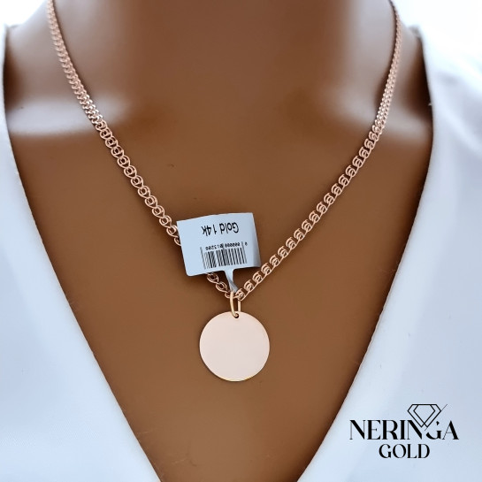 Rose gold plate pendant #67674