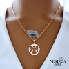 Rose gold angel pendant #67682