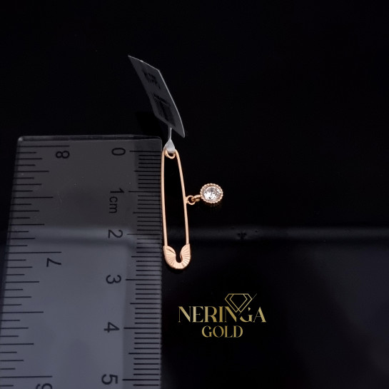 Rose gold clip and brooche #67698