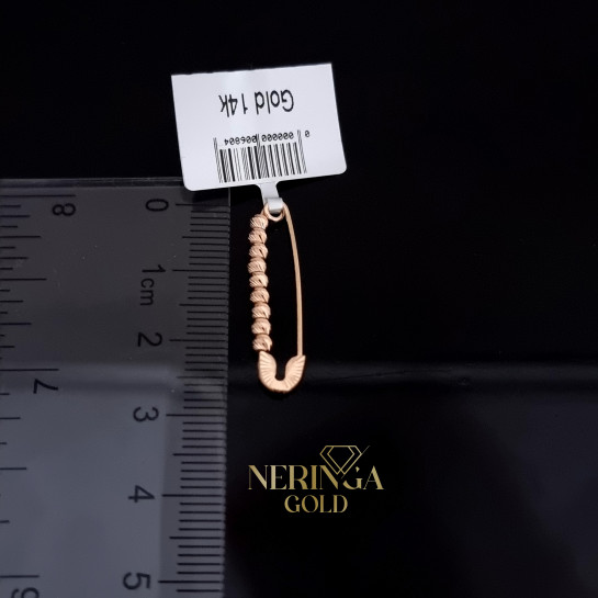 Rose gold clip and brooche #67700