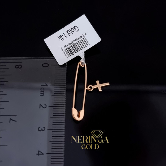 Rose gold clip and brooche #67701