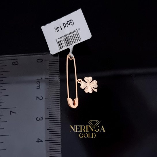 Rose gold clip and brooche #67707
