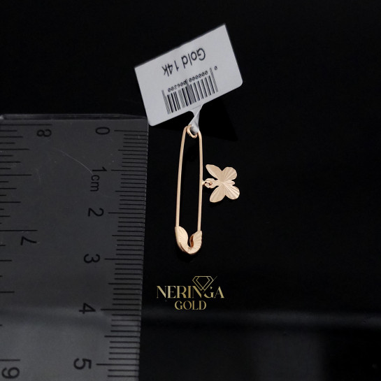 Rose gold clip and brooche #67704