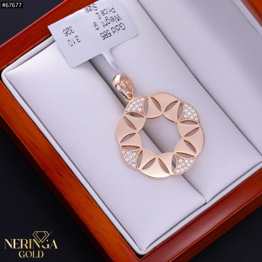 Rose gold pendant #67677