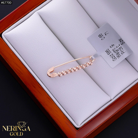 Rose gold clip and brooche #67700