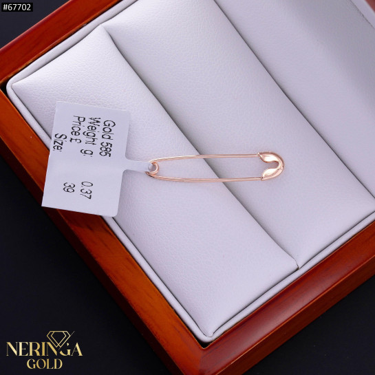 Rose gold clip and brooche #67702