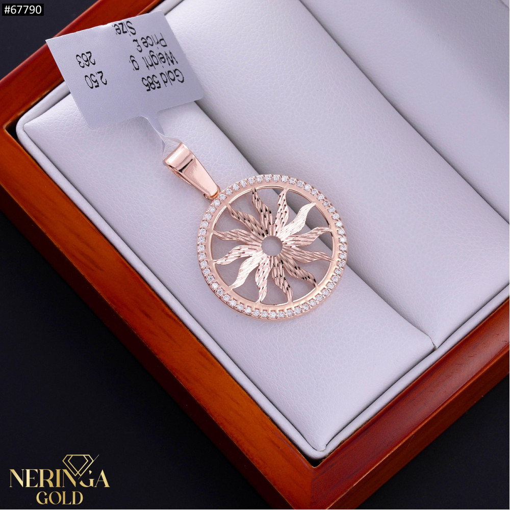 Rose gold pendant #67790