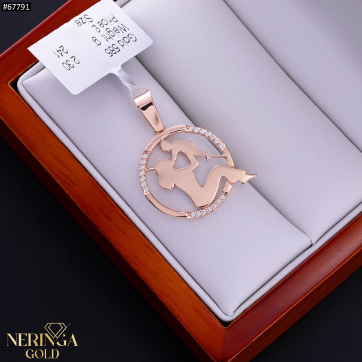 Rose gold pendant #67791