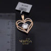 Rose gold heart pendant #67972
