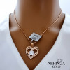 Rose gold heart pendant #67972