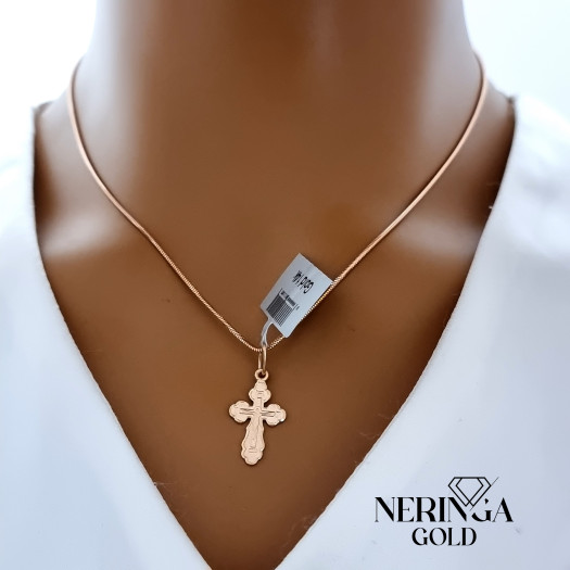 Rose gold cross pendant #67967