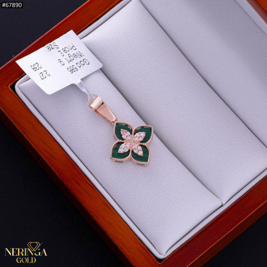 Rose gold pendant #67890