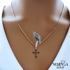 Rose gold cross pendant #68273
