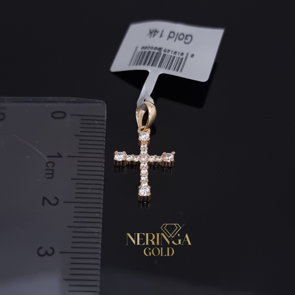 Rose gold cross pendant #68272