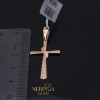 Rose gold cross pendant #68242