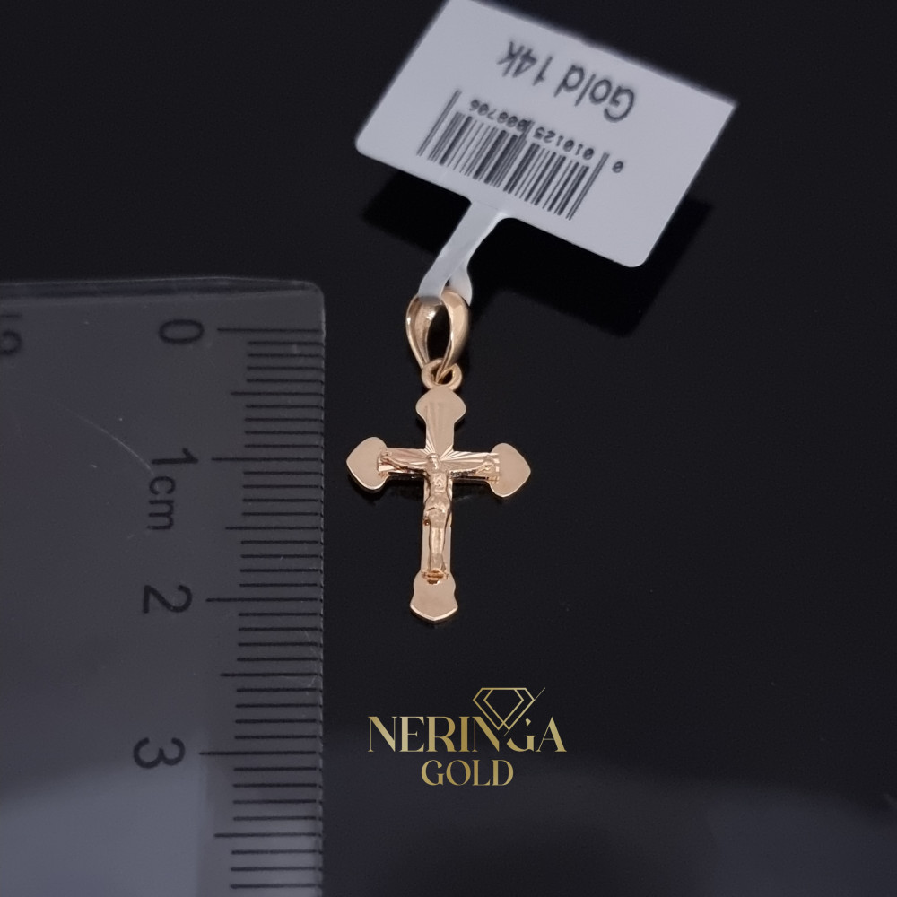 Rose gold cross pendant #68278